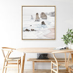 Shop Great Ocean Road I (Square) Canvas Print a coastal themed painted framed canvas wall art print from The Print Emporium artwork collection - Buy Australian made fine art painting style stretched canvas prints for the home and your interior decor space, TPE-948-CA-40X40-NF