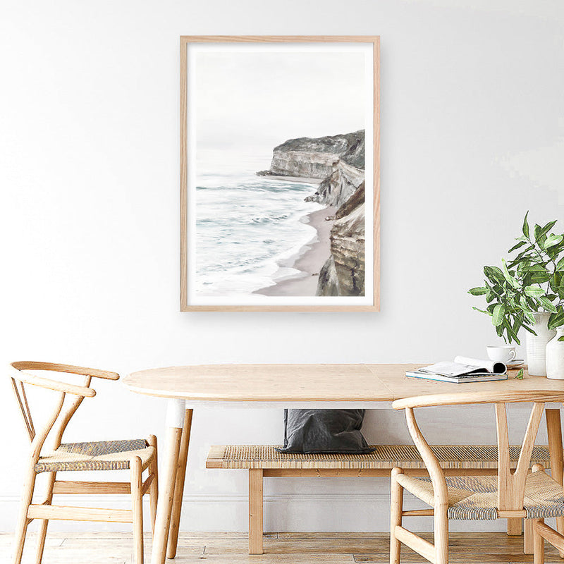 Shop Great Ocean Road II Art Print a coastal themed painted wall art print from The Print Emporium wall artwork collection - Buy Australian made fine art painting style poster and framed prints for the home and your interior decor room, TPE-385-AP