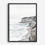 Shop Great Ocean Road II Canvas Print a coastal themed painted framed canvas wall art print from The Print Emporium artwork collection - Buy Australian made fine art painting style stretched canvas prints for the home and your interior decor space, TPE-385-CA-35X46-NF