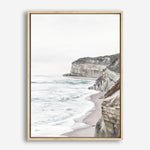 Shop Great Ocean Road II Canvas Print a coastal themed painted framed canvas wall art print from The Print Emporium artwork collection - Buy Australian made fine art painting style stretched canvas prints for the home and your interior decor space, TPE-385-CA-35X46-NF