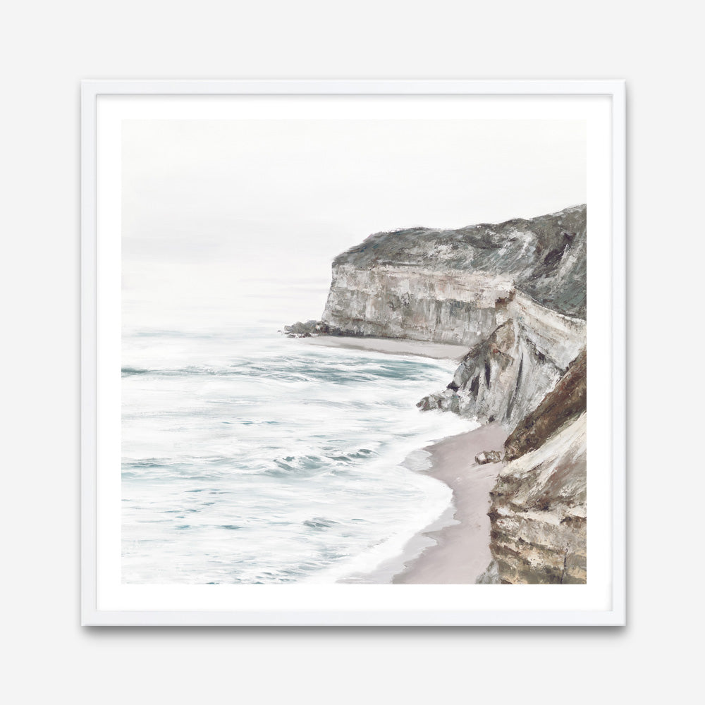 Shop Great Ocean Road II (Square) Art Print a coastal themed painted wall art print from The Print Emporium wall artwork collection - Buy Australian made fine art painting style poster and framed prints for the home and your interior decor room, TPE-949-AP
