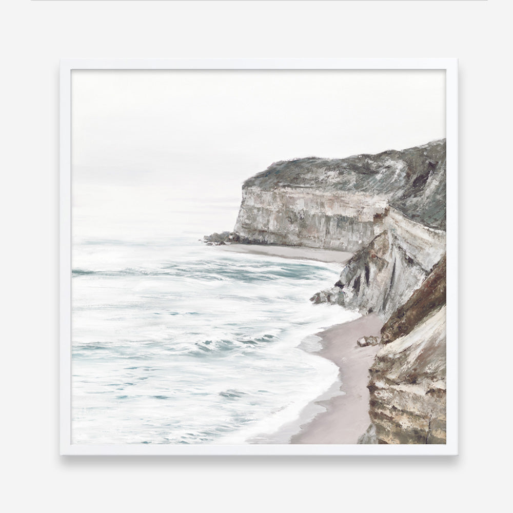 Shop Great Ocean Road II (Square) Art Print a coastal themed painted wall art print from The Print Emporium wall artwork collection - Buy Australian made fine art painting style poster and framed prints for the home and your interior decor room, TPE-949-AP