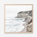 Shop Great Ocean Road II (Square) Art Print a coastal themed painted wall art print from The Print Emporium wall artwork collection - Buy Australian made fine art painting style poster and framed prints for the home and your interior decor room, TPE-949-AP