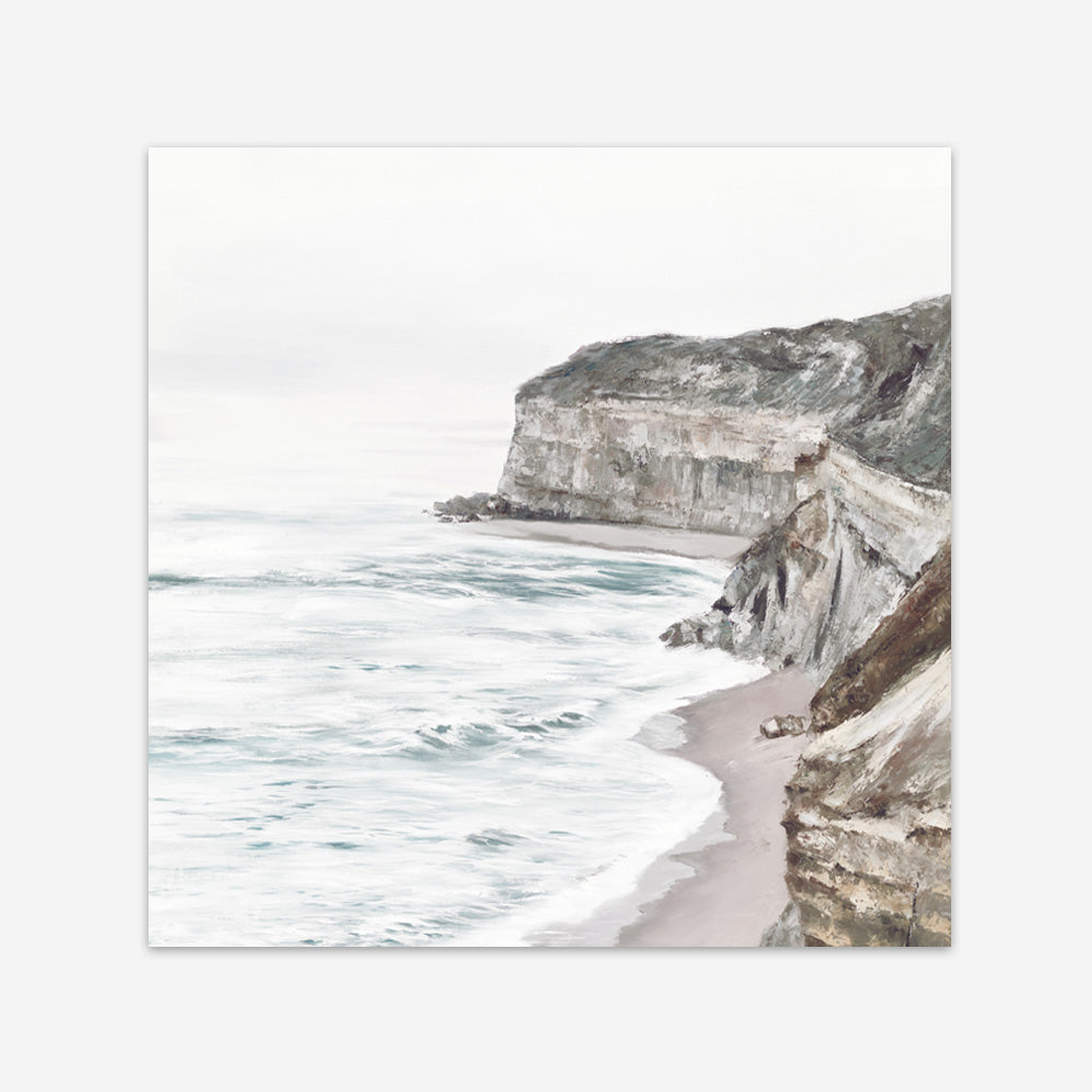 Shop Great Ocean Road II (Square) Art Print a coastal themed painted wall art print from The Print Emporium wall artwork collection - Buy Australian made fine art painting style poster and framed prints for the home and your interior decor room, TPE-949-AP