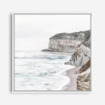 Shop Great Ocean Road II (Square) Canvas Print a coastal themed painted framed canvas wall art print from The Print Emporium artwork collection - Buy Australian made fine art painting style stretched canvas prints for the home and your interior decor space, TPE-949-CA-40X40-NF