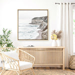 Shop Great Ocean Road II (Square) Canvas Print a coastal themed painted framed canvas wall art print from The Print Emporium artwork collection - Buy Australian made fine art painting style stretched canvas prints for the home and your interior decor space, TPE-949-CA-40X40-NF