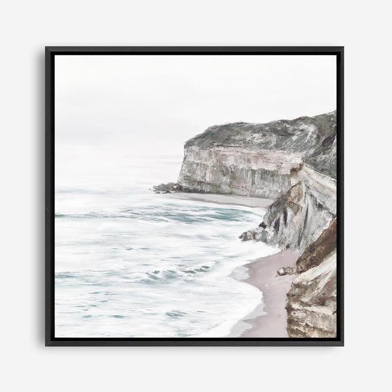 Shop Great Ocean Road II (Square) Canvas Print a coastal themed painted framed canvas wall art print from The Print Emporium artwork collection - Buy Australian made fine art painting style stretched canvas prints for the home and your interior decor space, TPE-949-CA-40X40-NF