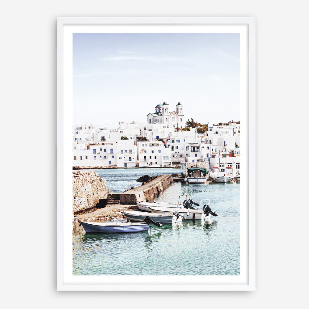 Shop Grecian Port I Photo Art Print a coastal themed photography wall art print from The Print Emporium wall artwork collection - Buy Australian made fine art poster and framed prints for the home and your interior decor, TPE-1198-AP