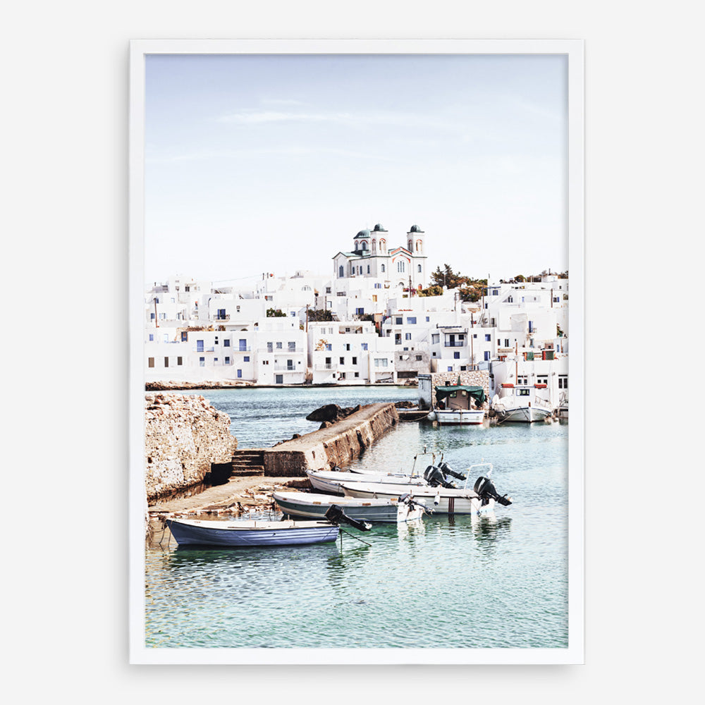 Shop Grecian Port I Photo Art Print a coastal themed photography wall art print from The Print Emporium wall artwork collection - Buy Australian made fine art poster and framed prints for the home and your interior decor, TPE-1198-AP