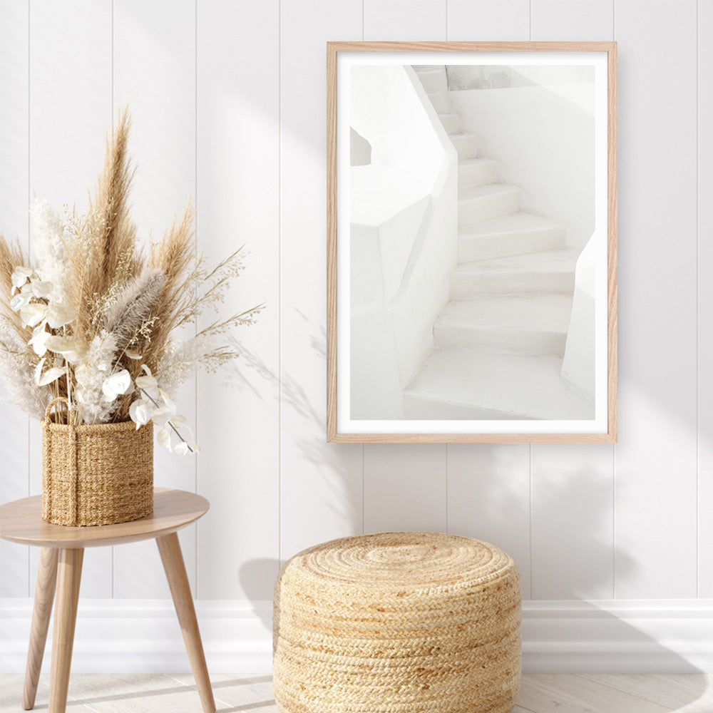 Shop Grecian Stairs Photo Art Print a coastal themed photography wall art print from The Print Emporium wall artwork collection - Buy Australian made fine art poster and framed prints for the home and your interior decor, TPE-1332-AP