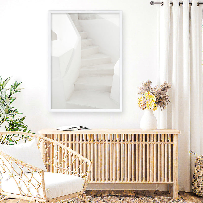 Shop Grecian Stairs Photo Art Print a coastal themed photography wall art print from The Print Emporium wall artwork collection - Buy Australian made fine art poster and framed prints for the home and your interior decor, TPE-1332-AP