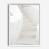 Shop Grecian Stairs Photo Canvas Print a coastal themed photography framed stretched canvas print from The Print Emporium wall artwork collection - Buy Australian made prints for the home and your interior decor space, TPE-1332-CA-35X46-NF