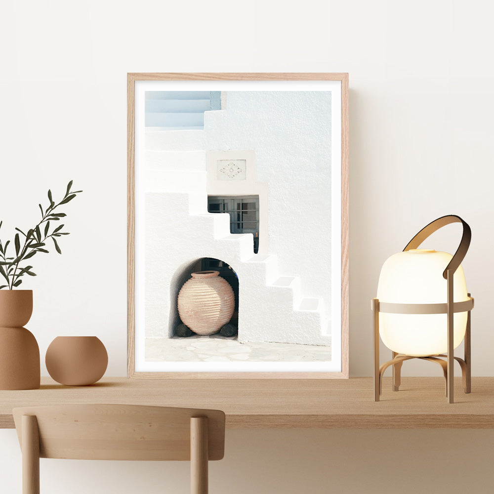 Shop Grecian Vase Photo Art Print a coastal themed photography wall art print from The Print Emporium wall artwork collection - Buy Australian made fine art poster and framed prints for the home and your interior decor, TPE-1305-AP