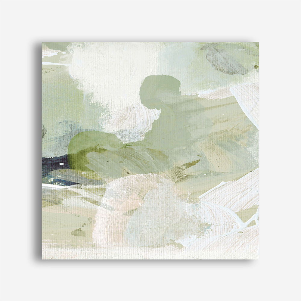 Shop Green 3 (Square) Canvas Print a painted abstract themed framed canvas wall art print from The Print Emporium artwork collection - Buy Australian made fine art painting style stretched canvas prints for the home and your interior decor space, TPE-DH-280-CA-40X40-NF