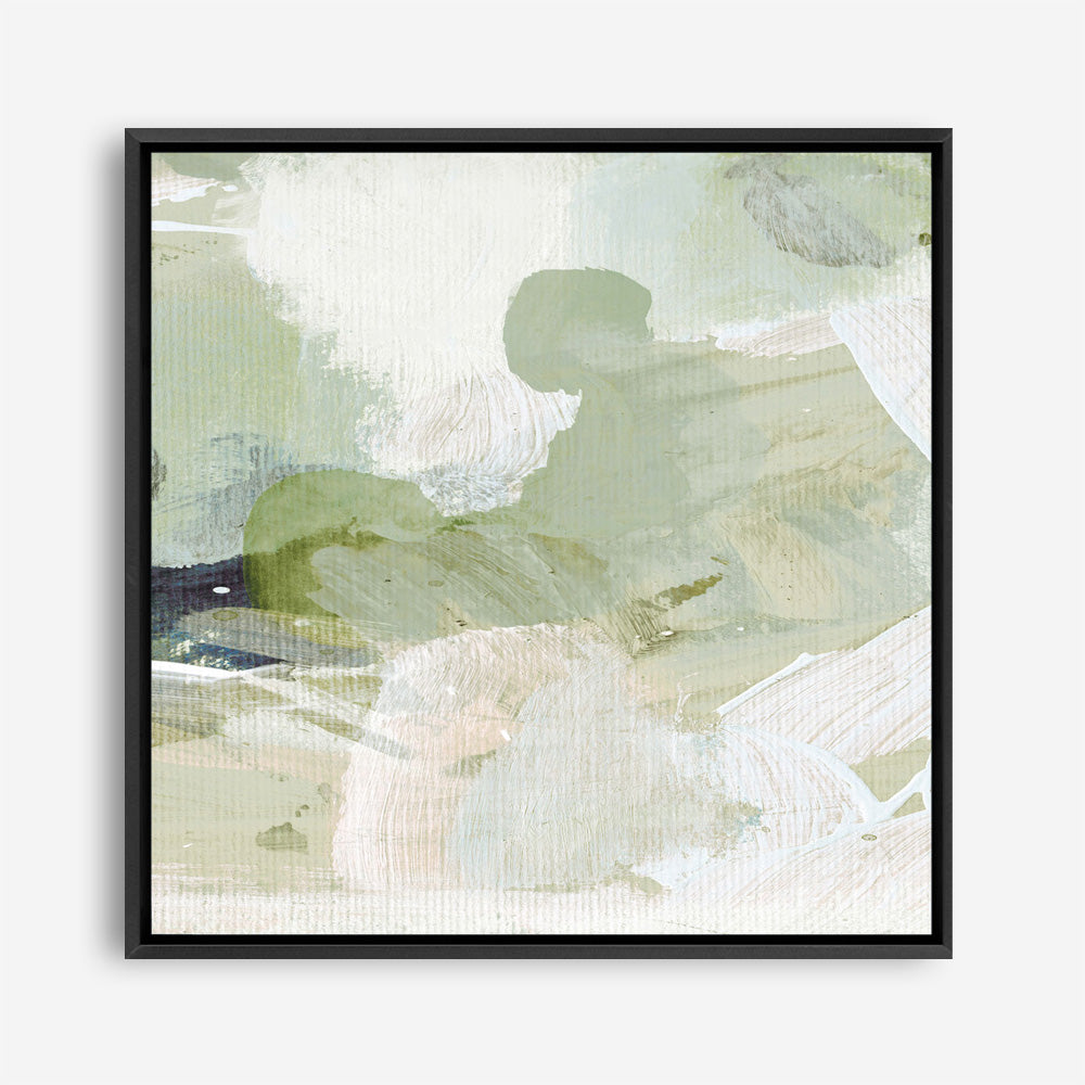 Shop Green 3 (Square) Canvas Print a painted abstract themed framed canvas wall art print from The Print Emporium artwork collection - Buy Australian made fine art painting style stretched canvas prints for the home and your interior decor space, TPE-DH-280-CA-40X40-NF