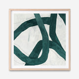 Shop Green Bow I (Square) Art Print a painted abstract themed wall art print from The Print Emporium wall artwork collection - Buy Australian made fine art painting style poster and framed prints for the home and your interior decor room, TPE-PC-PG703-AP