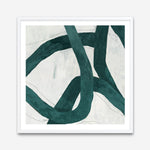 Shop Green Bow I (Square) Art Print a painted abstract themed wall art print from The Print Emporium wall artwork collection - Buy Australian made fine art painting style poster and framed prints for the home and your interior decor room, TPE-PC-PG703-AP
