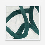 Shop Green Bow I (Square) Art Print a painted abstract themed wall art print from The Print Emporium wall artwork collection - Buy Australian made fine art painting style poster and framed prints for the home and your interior decor room, TPE-PC-PG703-AP