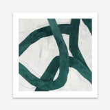 Shop Green Bow I (Square) Art Print a painted abstract themed wall art print from The Print Emporium wall artwork collection - Buy Australian made fine art painting style poster and framed prints for the home and your interior decor room, TPE-PC-PG703-AP
