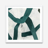 Shop Green Bow II (Square) Art Print a painted abstract themed wall art print from The Print Emporium wall artwork collection - Buy Australian made fine art painting style poster and framed prints for the home and your interior decor room, TPE-PC-PG704-AP