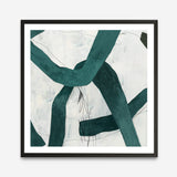 Shop Green Bow II (Square) Art Print a painted abstract themed wall art print from The Print Emporium wall artwork collection - Buy Australian made fine art painting style poster and framed prints for the home and your interior decor room, TPE-PC-PG704-AP