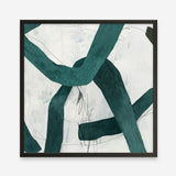 Shop Green Bow II (Square) Art Print a painted abstract themed wall art print from The Print Emporium wall artwork collection - Buy Australian made fine art painting style poster and framed prints for the home and your interior decor room, TPE-PC-PG704-AP