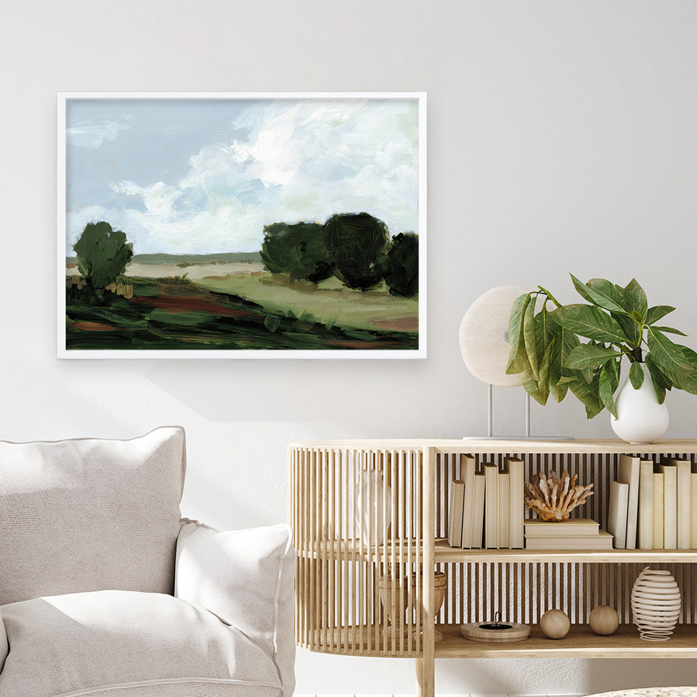 Shop Green Grove Art Print a painted abstract themed wall art print from The Print Emporium wall artwork collection - Buy Australian made fine art painting style poster and framed prints for the home and your interior decor room, TPE-WA-71508-AP