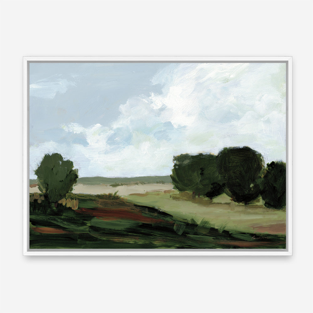 Shop Green Grove Canvas Print a painted style framed canvas wall art print from The Print Emporium artwork collection - Buy Australian made fine art painting style stretched canvas prints for the home and your interior decor space, TPE-WA-71508-CA-35X46-NF