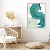 Shop Green Movement I Art Print a painted abstract themed wall art print from The Print Emporium wall artwork collection - Buy Australian made fine art painting style poster and framed prints for the home and your interior decor room, TPE-PC-PI463-AP