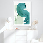 Shop Green Movement I Art Print a painted abstract themed wall art print from The Print Emporium wall artwork collection - Buy Australian made fine art painting style poster and framed prints for the home and your interior decor room, TPE-PC-PI463-AP