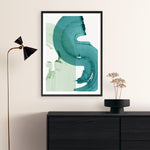 Shop Green Movement I Art Print a painted abstract themed wall art print from The Print Emporium wall artwork collection - Buy Australian made fine art painting style poster and framed prints for the home and your interior decor room, TPE-PC-PI463-AP