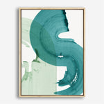 Shop Green Movement I Canvas Print a painted abstract themed framed canvas wall art print from The Print Emporium artwork collection - Buy Australian made fine art painting style stretched canvas prints for the home and your interior decor space, TPE-PC-PI463-CA-35X46-NF