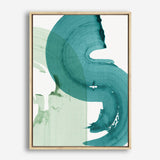 Shop Green Movement I Canvas Print a painted abstract themed framed canvas wall art print from The Print Emporium artwork collection - Buy Australian made fine art painting style stretched canvas prints for the home and your interior decor space, TPE-PC-PI463-CA-35X46-NF