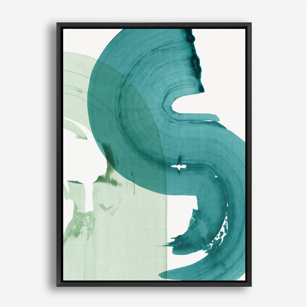 Shop Green Movement I Canvas Print a painted abstract themed framed canvas wall art print from The Print Emporium artwork collection - Buy Australian made fine art painting style stretched canvas prints for the home and your interior decor space, TPE-PC-PI463-CA-35X46-NF
