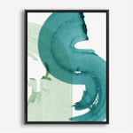 Shop Green Movement I Canvas Print a painted abstract themed framed canvas wall art print from The Print Emporium artwork collection - Buy Australian made fine art painting style stretched canvas prints for the home and your interior decor space, TPE-PC-PI463-CA-35X46-NF
