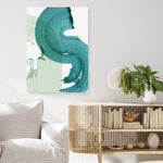 Shop Green Movement I Canvas Print a painted abstract themed framed canvas wall art print from The Print Emporium artwork collection - Buy Australian made fine art painting style stretched canvas prints for the home and your interior decor space, TPE-PC-PI463-CA-35X46-NF