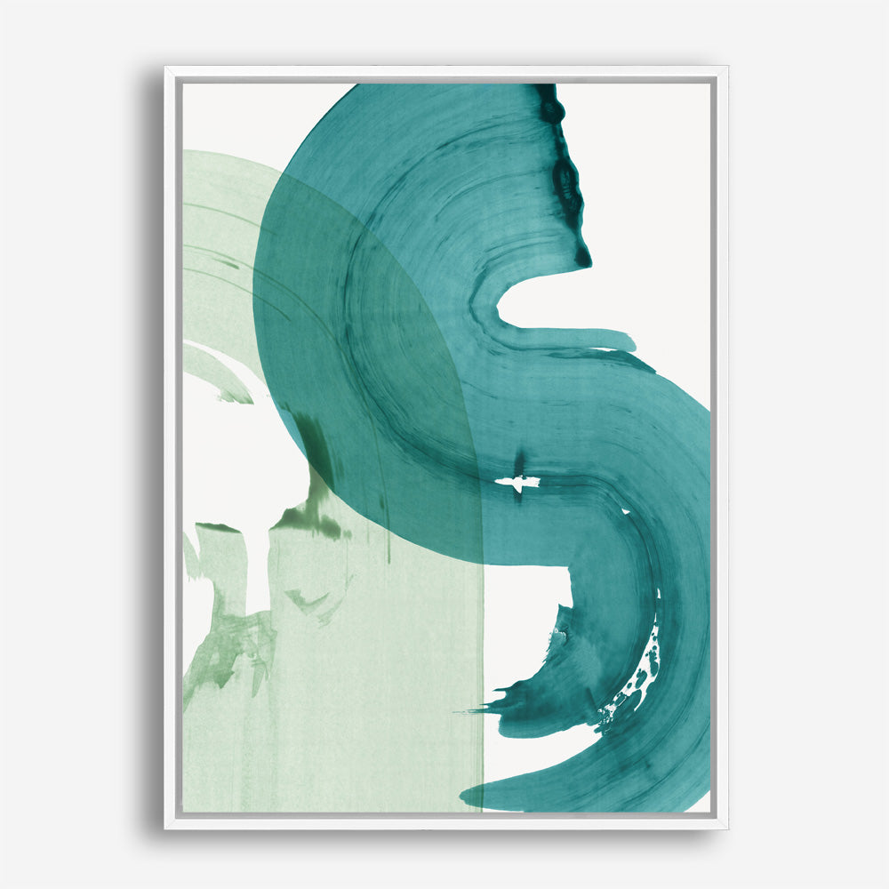 Shop Green Movement I Canvas Print a painted abstract themed framed canvas wall art print from The Print Emporium artwork collection - Buy Australian made fine art painting style stretched canvas prints for the home and your interior decor space, TPE-PC-PI463-CA-35X46-NF