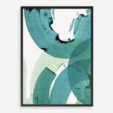Shop Green Movement II Art Print a painted abstract themed wall art print from The Print Emporium wall artwork collection - Buy Australian made fine art painting style poster and framed prints for the home and your interior decor room, TPE-PC-PI464-AP