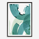 Shop Green Movement II Art Print a painted abstract themed wall art print from The Print Emporium wall artwork collection - Buy Australian made fine art painting style poster and framed prints for the home and your interior decor room, TPE-PC-PI464-AP