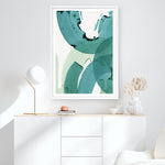Shop Green Movement II Art Print a painted abstract themed wall art print from The Print Emporium wall artwork collection - Buy Australian made fine art painting style poster and framed prints for the home and your interior decor room, TPE-PC-PI464-AP