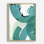 Shop Green Movement II Canvas Print a painted abstract themed framed canvas wall art print from The Print Emporium artwork collection - Buy Australian made fine art painting style stretched canvas prints for the home and your interior decor space, TPE-PC-PI464-CA-35X46-NF