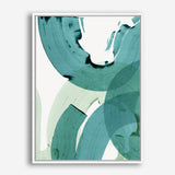 Shop Green Movement II Canvas Print a painted abstract themed framed canvas wall art print from The Print Emporium artwork collection - Buy Australian made fine art painting style stretched canvas prints for the home and your interior decor space, TPE-PC-PI464-CA-35X46-NF
