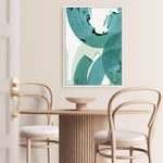 Shop Green Movement II Canvas Print a painted abstract themed framed canvas wall art print from The Print Emporium artwork collection - Buy Australian made fine art painting style stretched canvas prints for the home and your interior decor space, TPE-PC-PI464-CA-35X46-NF