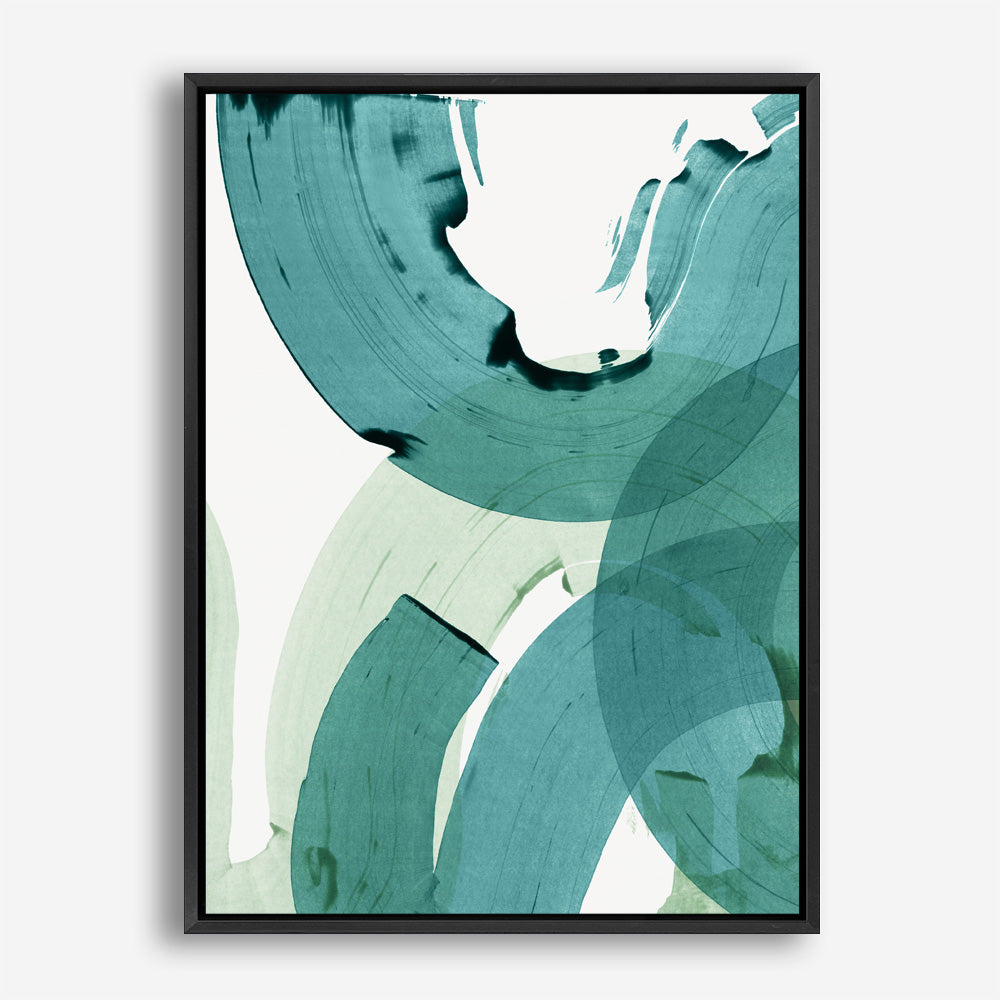 Shop Green Movement II Canvas Print a painted abstract themed framed canvas wall art print from The Print Emporium artwork collection - Buy Australian made fine art painting style stretched canvas prints for the home and your interior decor space, TPE-PC-PI464-CA-35X46-NF