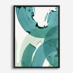 Shop Green Movement II Canvas Print a painted abstract themed framed canvas wall art print from The Print Emporium artwork collection - Buy Australian made fine art painting style stretched canvas prints for the home and your interior decor space, TPE-PC-PI464-CA-35X46-NF