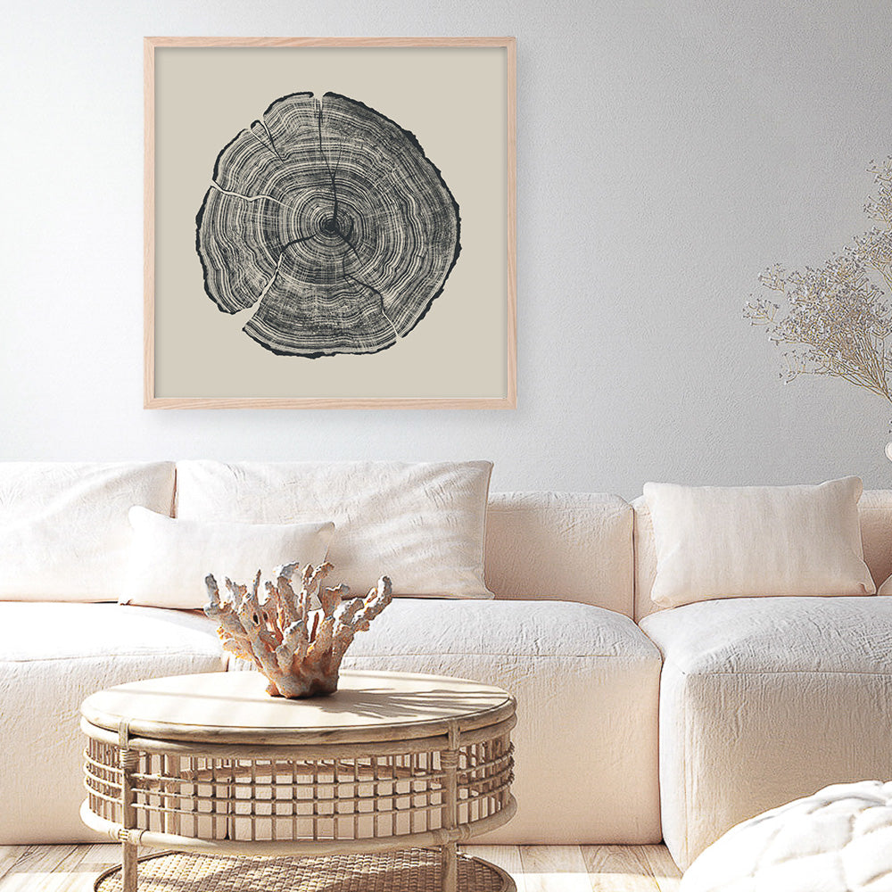 Shop Hand-Drawn Oak (Square) Art Print a painted abstract themed wall art print from The Print Emporium wall artwork collection - Buy Australian made fine art painting style poster and framed prints for the home and your interior decor room, TPE-DH-165-AP