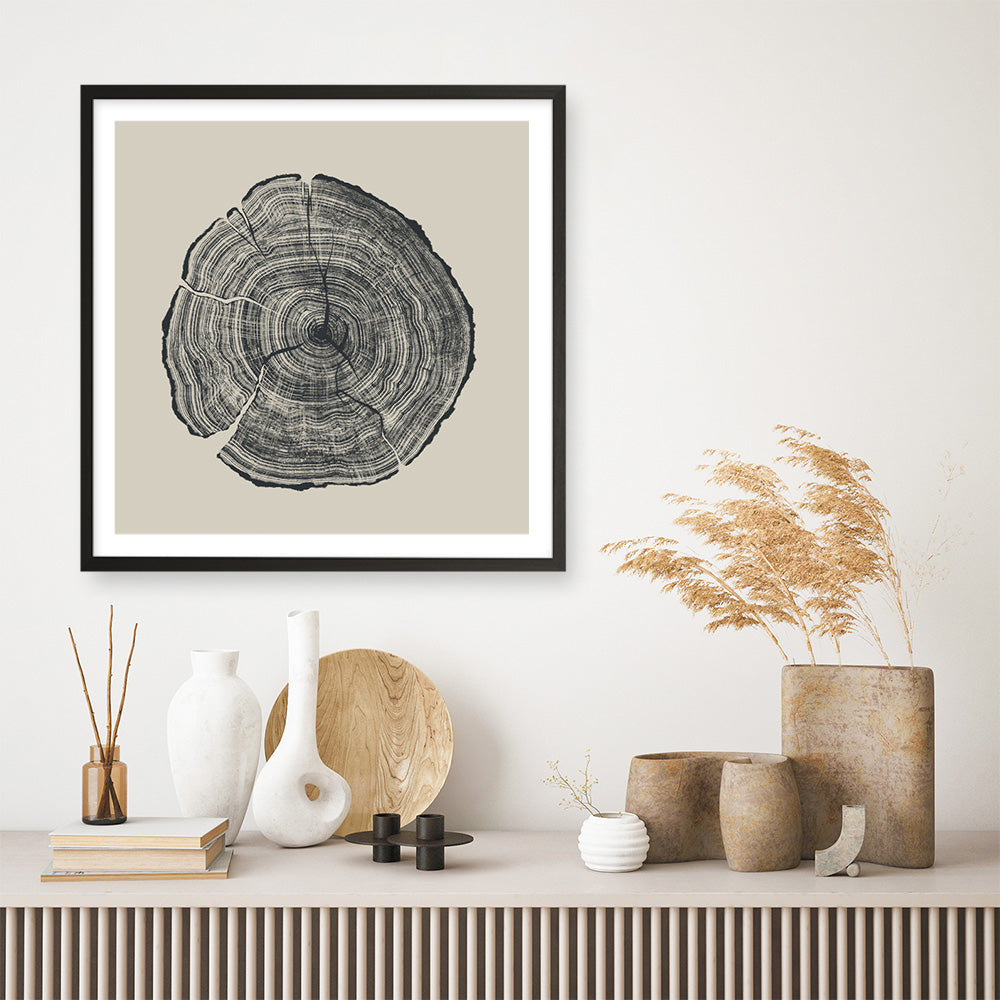 Shop Hand-Drawn Oak (Square) Art Print a painted abstract themed wall art print from The Print Emporium wall artwork collection - Buy Australian made fine art painting style poster and framed prints for the home and your interior decor room, TPE-DH-165-AP