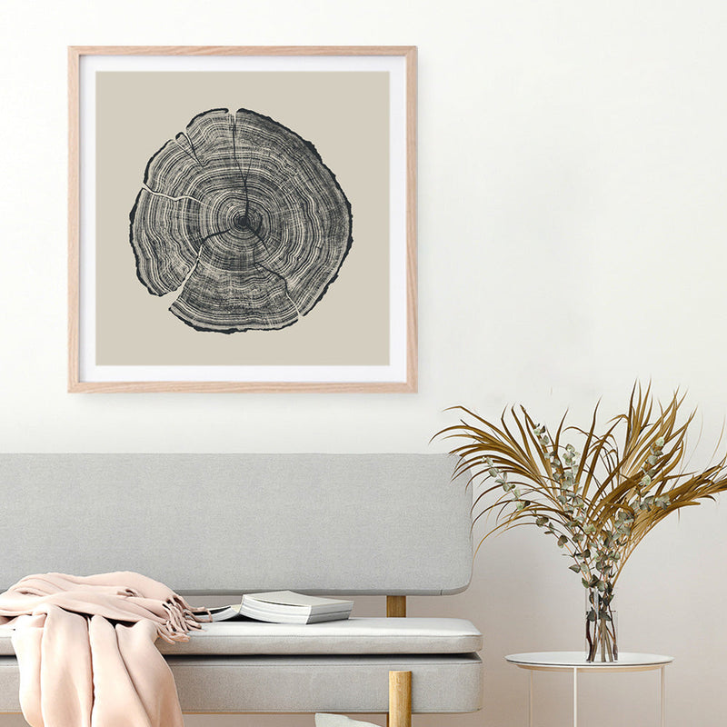 Shop Hand-Drawn Oak (Square) Art Print a painted abstract themed wall art print from The Print Emporium wall artwork collection - Buy Australian made fine art painting style poster and framed prints for the home and your interior decor room, TPE-DH-165-AP