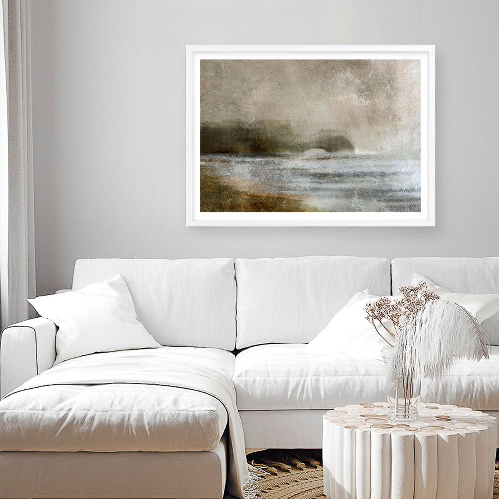 Shop Headland Art Print a painted abstract themed wall art print from The Print Emporium wall artwork collection - Buy Australian made fine art painting style poster and framed prints for the home and your interior decor room, TPE-DH-125-AP