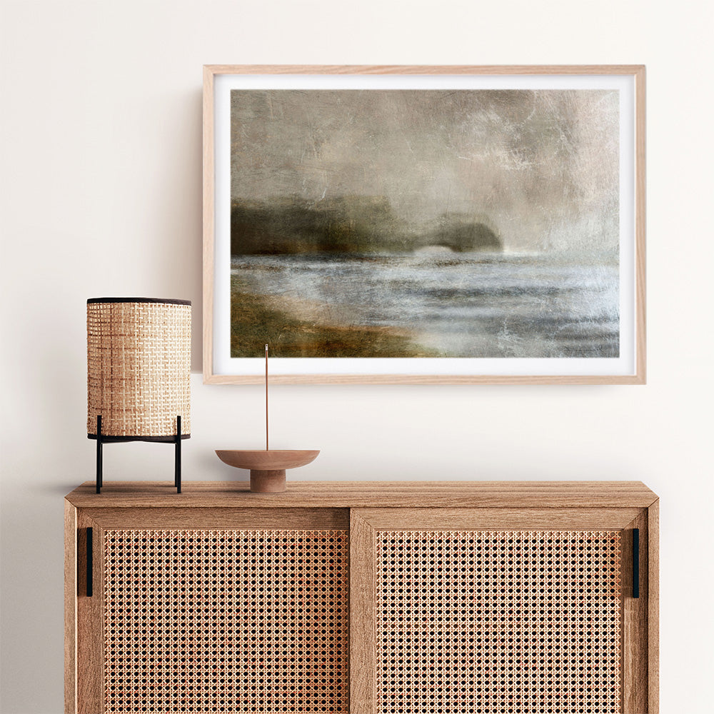 Shop Headland Art Print a painted abstract themed wall art print from The Print Emporium wall artwork collection - Buy Australian made fine art painting style poster and framed prints for the home and your interior decor room, TPE-DH-125-AP